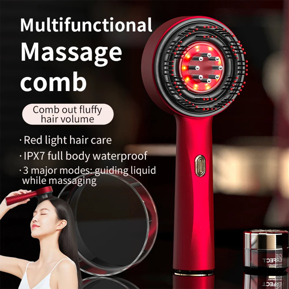 Vibrant Red Light Hair Growth Comb