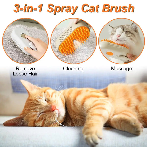 Pet Grooming Spray Brush
